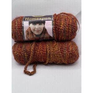 Lion Brand Homespun Yarn Wild Fire 6 oz 185 yards Textured 98% Acrylic 2% Poly 2